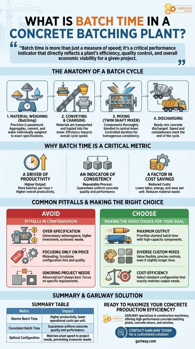 What is batch time in a concrete batching plant? Optimize Your Plant's Productivity Visual Guide