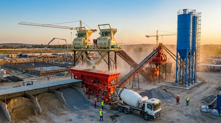 콘크리트 배치 플랜트의 용도는 무엇인가요? 콘크리트 생산의 정밀도와 규모 달성