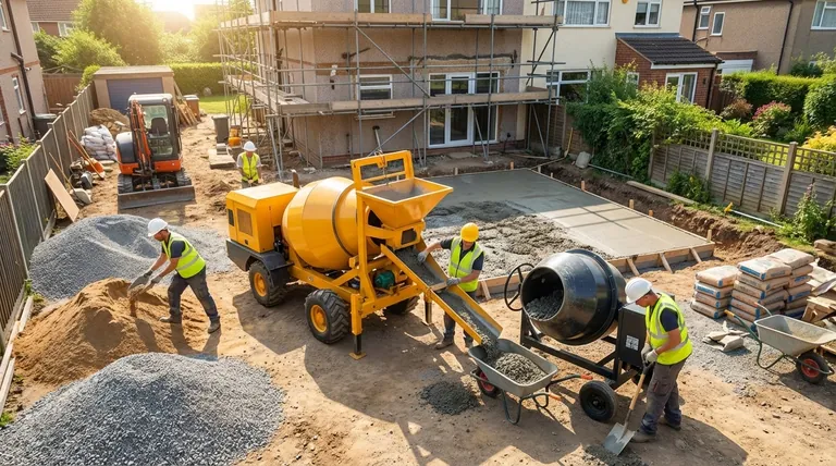 휴대용 콘크리트 믹서의 주요 특징은 무엇인가요? 프로젝트에 대한 온디맨드 혼합 기능을 활용하세요.