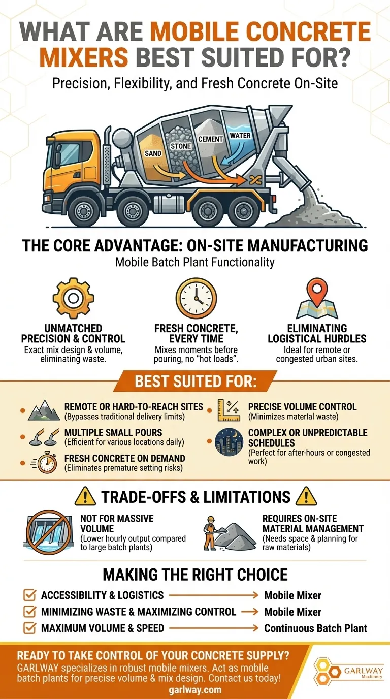 À quoi servent au mieux les bétonnières mobiles ? Obtenez du béton frais sur site avec précision Guide Visuel
