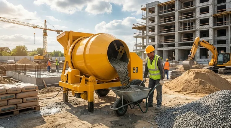 ما هي خلاطات الخرسانة الأسطوانية وتطبيقاتها النموذجية؟ حل خلط متعدد الاستخدامات للبناء وما بعده