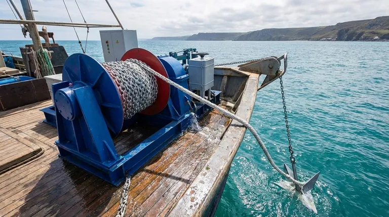 드럼 윈치에 일반적으로 사용되는 앵커와 체인 구성은 무엇인가요? 최대 고정력을 위해 윈치 구성을 최적화하세요.