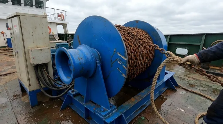 ¿Cuáles son los inconvenientes de usar un molinete de tambor para combinaciones de cadena y cuerda? Operación manual y alto desgaste