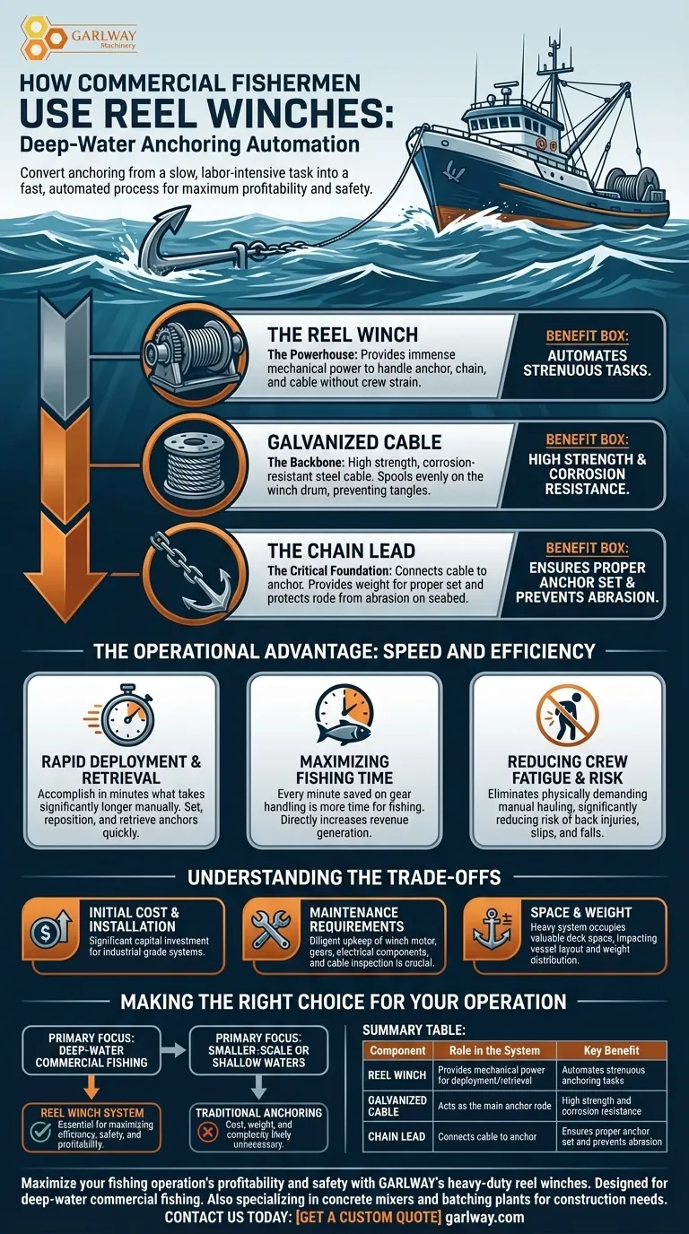 كيف يستخدم صيادو الأسماك التجاريون الرافعات الدوارة؟ تعزيز كفاءة وسلامة صيد المياه العميقة دليل مرئي
