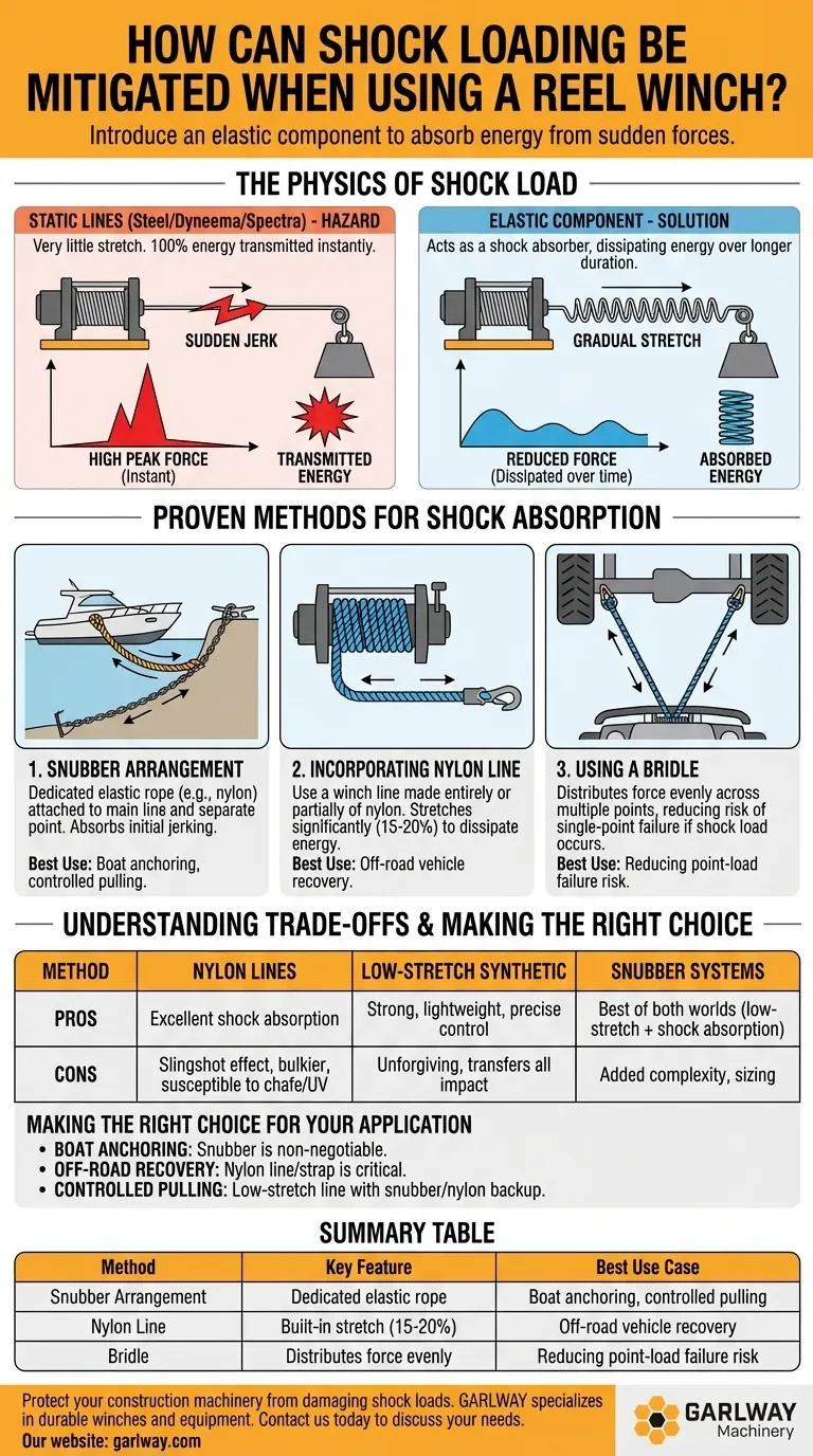 كيف يمكن التخفيف من أحمال الصدمات عند استخدام رافعة بكرة؟ احمِ معداتك بحلول مرنة دليل مرئي