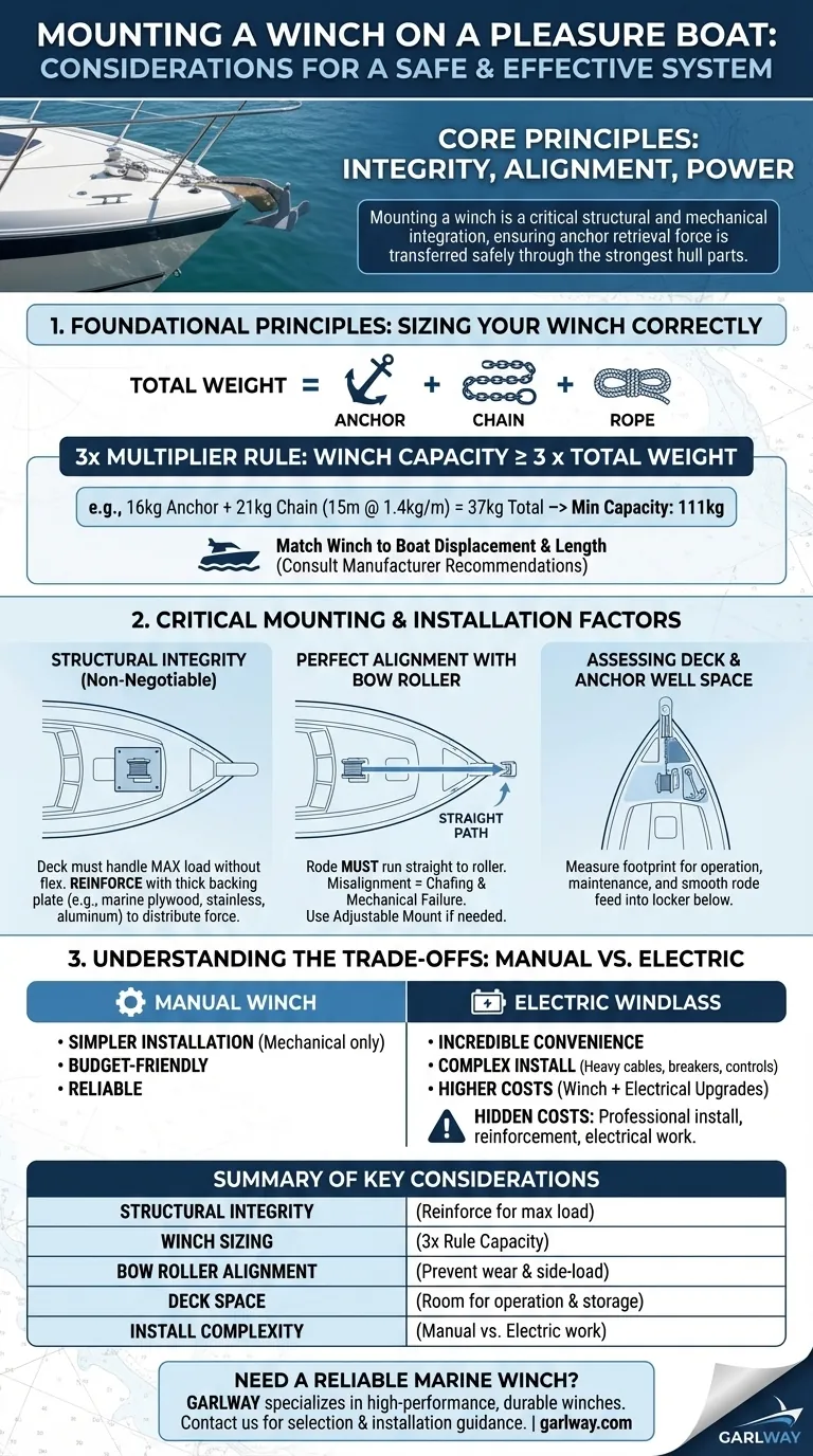 Quali sono le considerazioni per il montaggio di un verricello su un'imbarcazione da diporto? Una guida all'installazione sicura ed efficace Guida Visiva