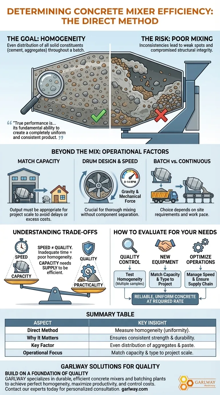 Was ist eine direkte Methode zur Bestimmung der Effizienz eines Betonmischers? Messung der Homogenität für überlegene Betonqualität Visuelle Anleitung