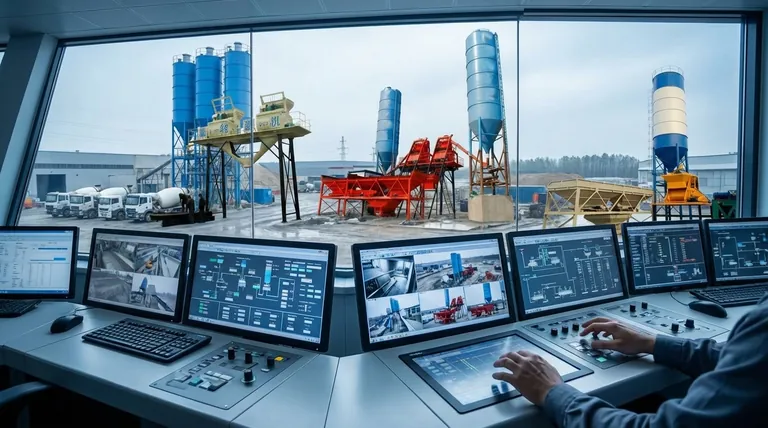 콘크리트 배치 플랜트에서 제어 시스템의 기능은 무엇인가요? 품질, 효율성 및 비용 제어 마스터