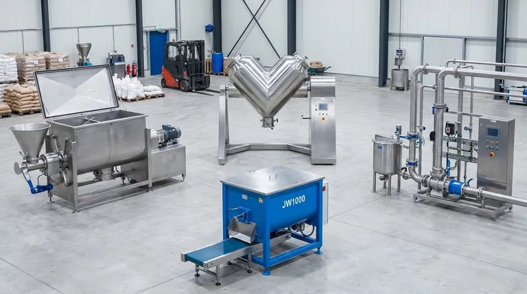 산업용 믹서의 세 가지 주요 범주는 무엇인가요? 재료에 맞는 올바른 혼합 메커니즘 선택