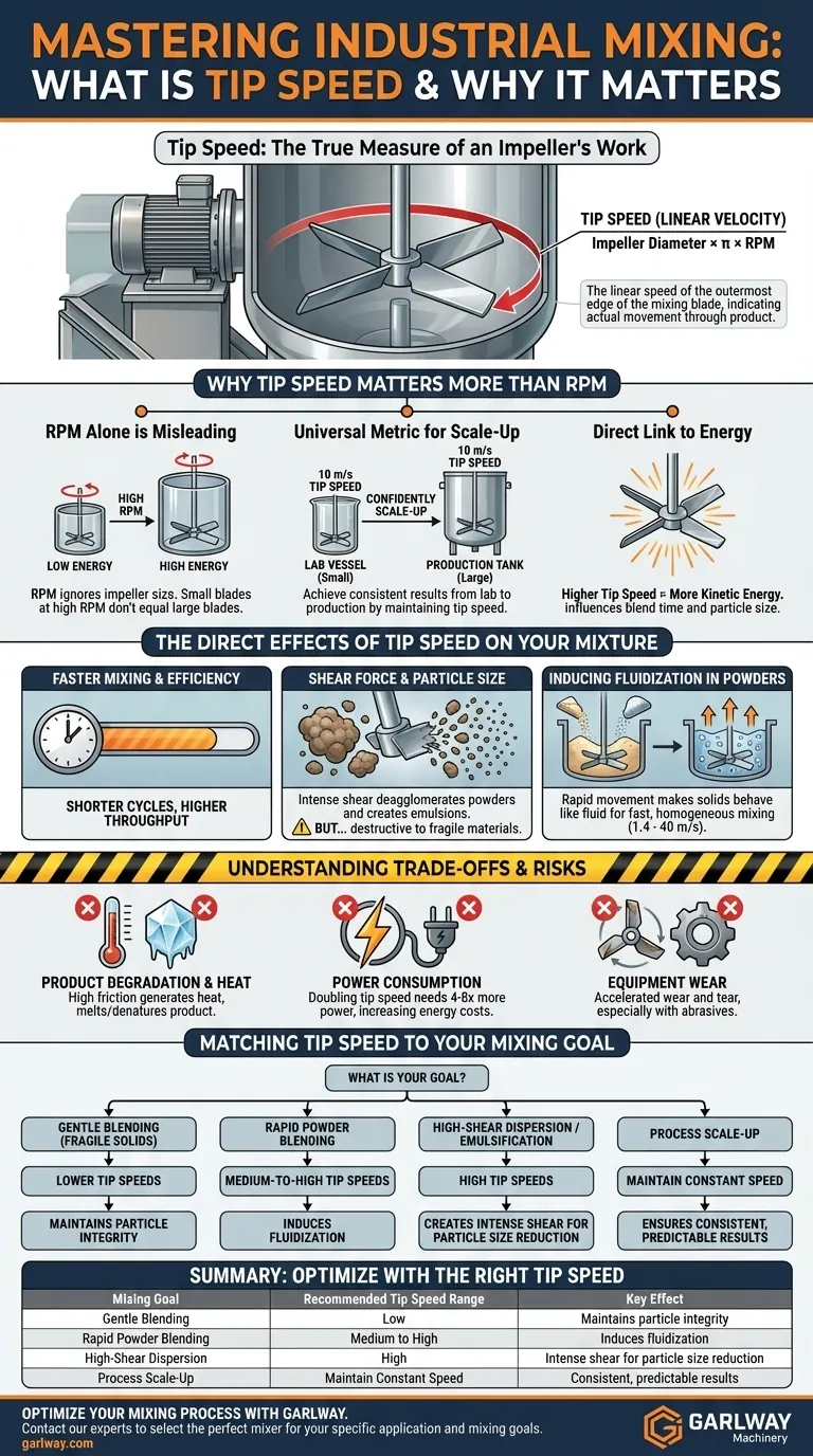 ما هي سرعة الطرف وكيف تؤثر على الخلط؟ تحقيق تحكم دقيق لعمليتك دليل مرئي
