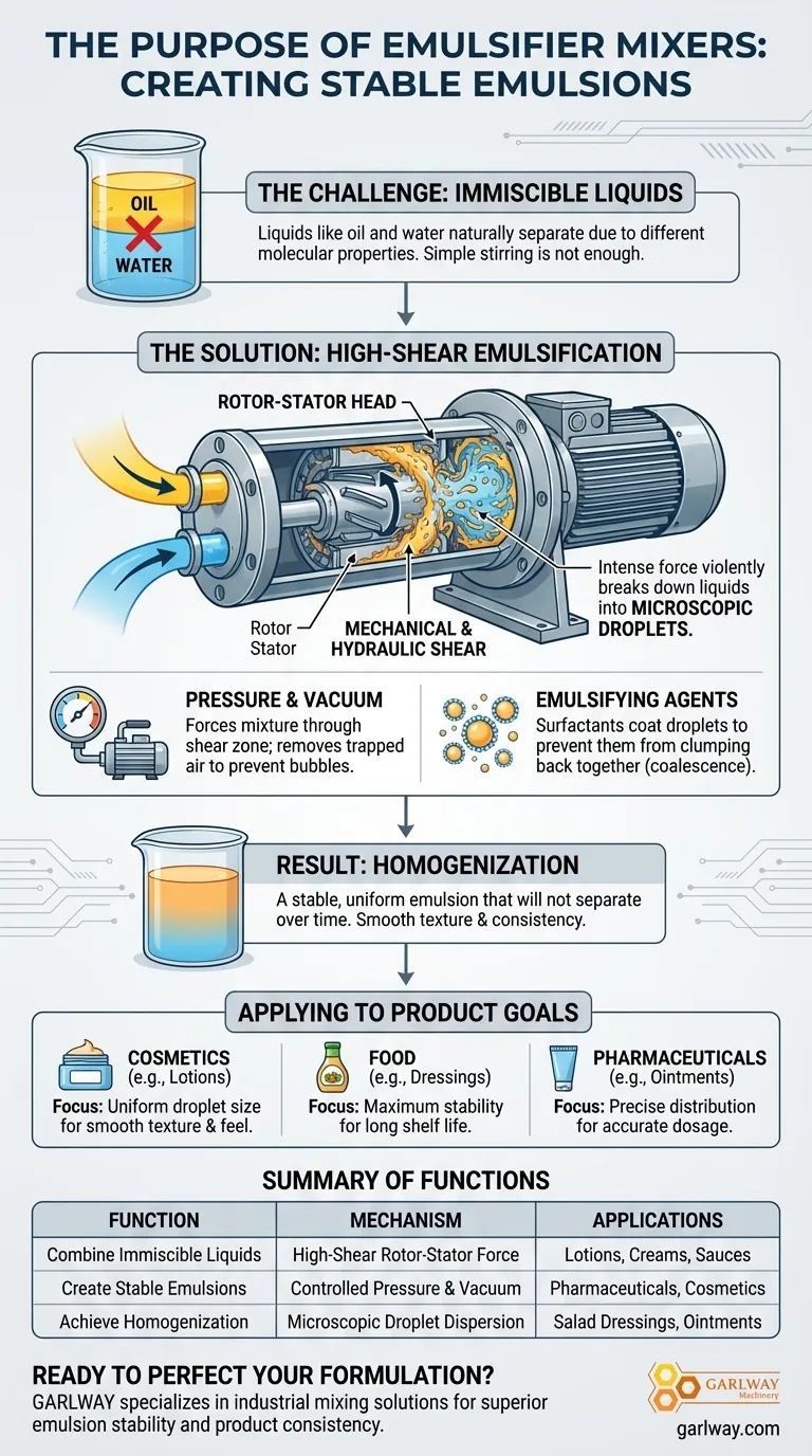 ما هو الغرض من خلاطات المستحلبات؟ إنشاء منتجات مستقرة وعالية الأداء دليل مرئي