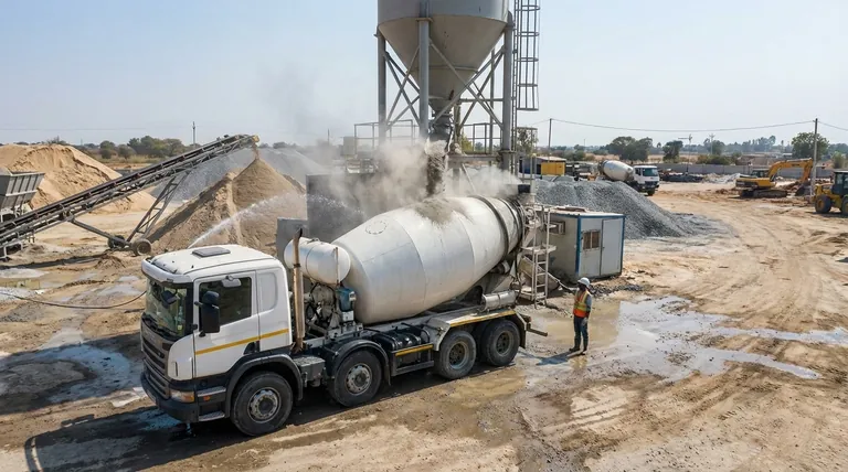 Quelle est la procédure pour ajouter du ciment à une bétonnière ? Assurez un mélange parfait à chaque fois
