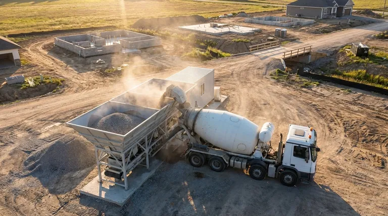 What are the benefits of a transit mix plant? Unmatched flexibility and lower cost for your projects.