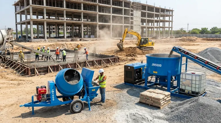 现代混凝土搅拌机的功能如何使建筑项目受益?提高效率并降低现场成本