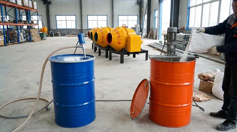 밀폐형 및 개방형 55갤런 드럼 믹서의 차이점은 무엇인가요? 애플리케이션에 맞는 믹서 선택