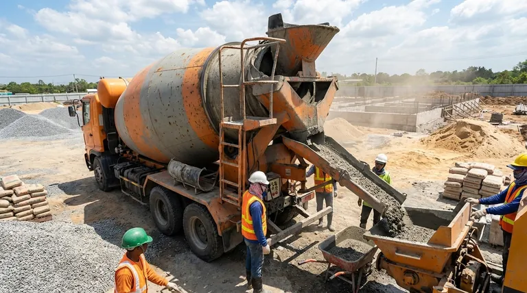 كيف تعمل خلاطات الأسطوانة غير القابلة للإمالة؟ دليل لخلط الخرسانة المستقر والمنضبط