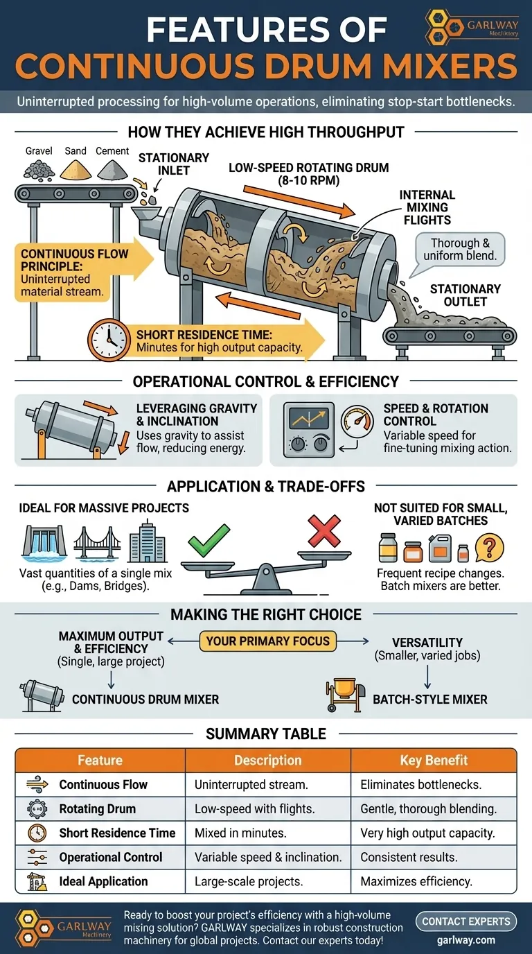 ما هي ميزات خلاطات الأسطوانة المستمرة؟ تحقيق أقصى إنتاج للمشاريع واسعة النطاق دليل مرئي