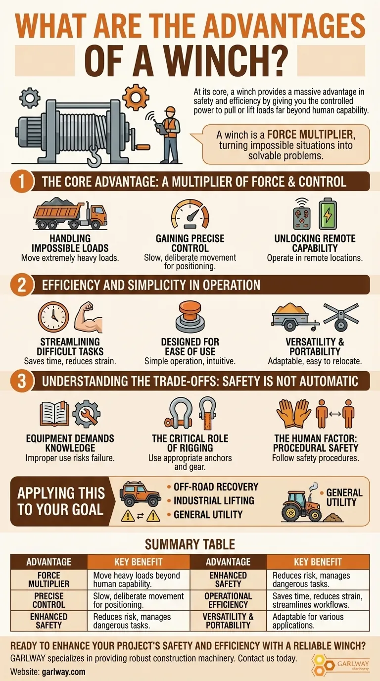 ¿Cuáles son las ventajas de un cabrestante? Logre una potencia y un control superiores para tareas de alta resistencia Guía Visual