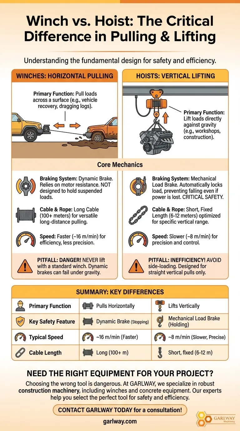 What is the difference between winches and hoists? A Guide to Choosing the Right Tool Visual Guide