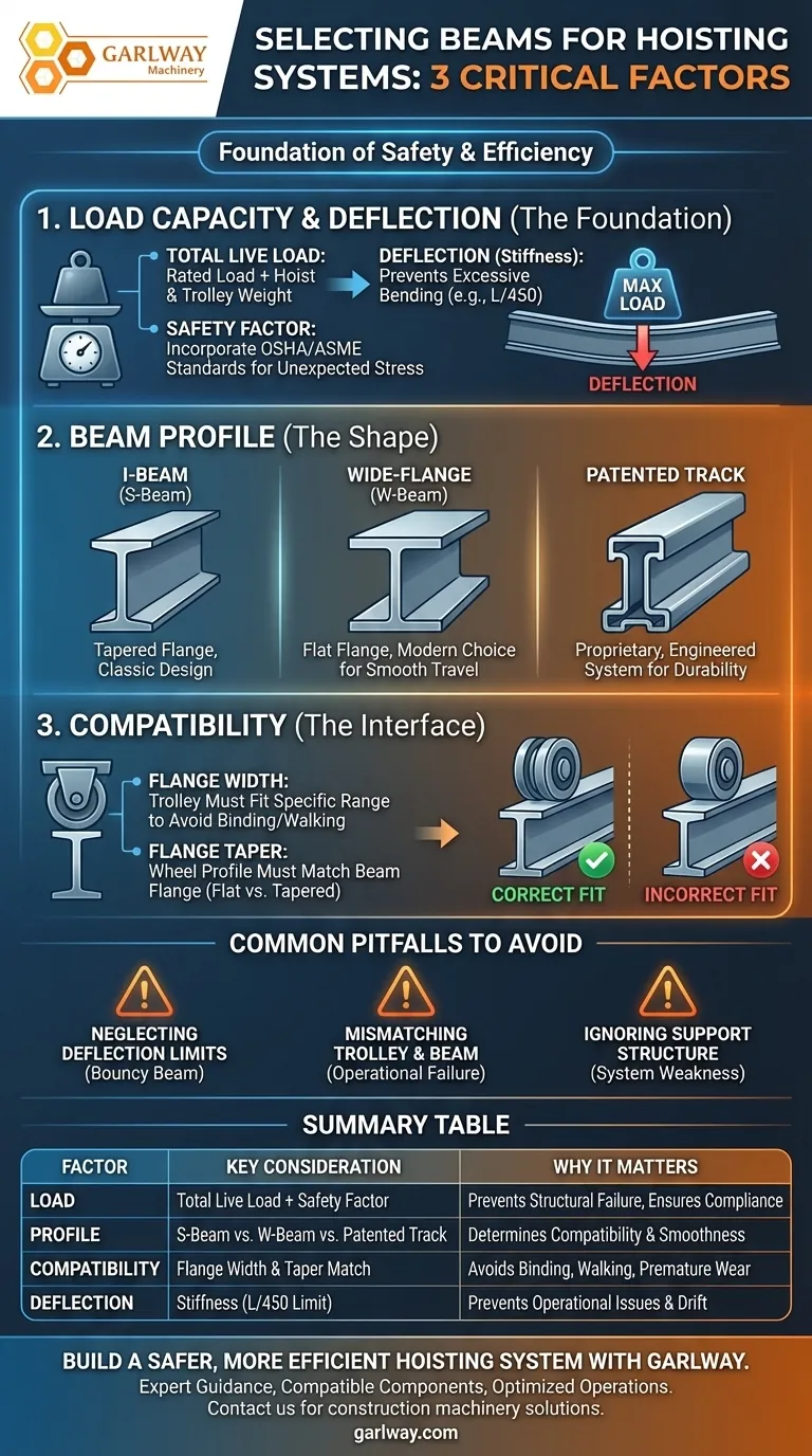 호이스트 시스템용 빔 선택 시 고려해야 할 요소는 무엇인가요? 안전과 효율성을 보장하세요. 시각적 가이드