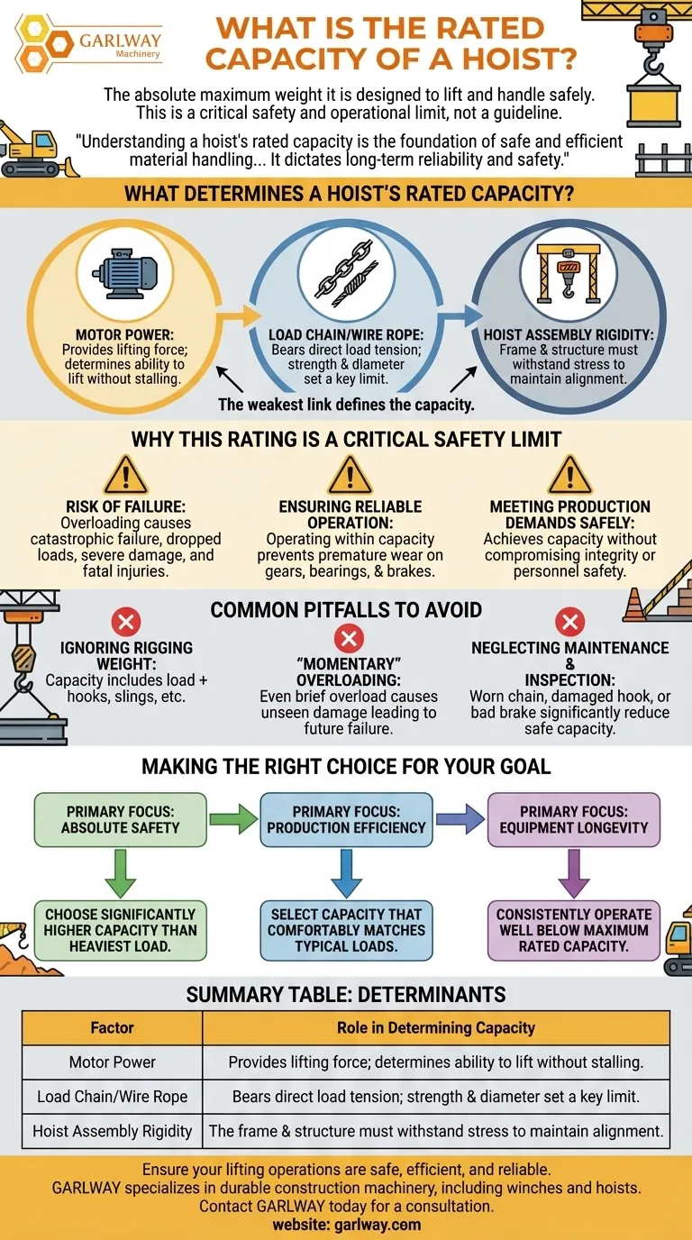 ما هي السعة المقدرة للرافعة؟ الدليل الشامل لحدود الرفع الآمن دليل مرئي