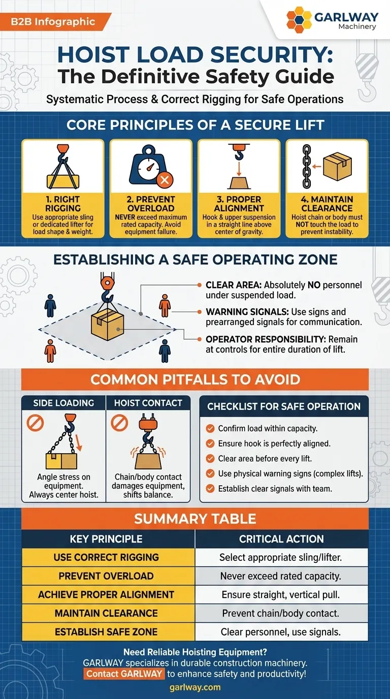 호이스트 작동 중 하중은 어떻게 고정해야 합니까? 안전하고 효과적인 리프팅 가이드 시각적 가이드