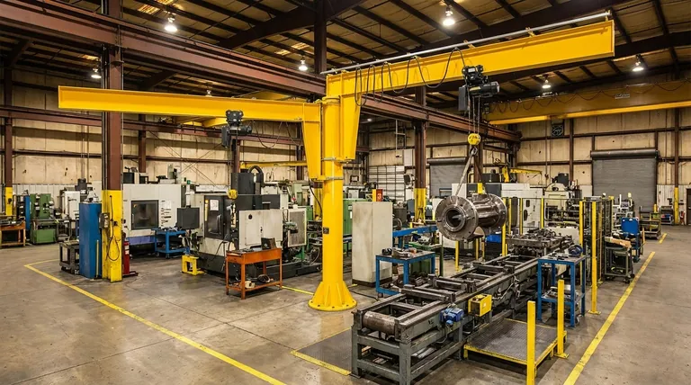 관절식 지브 크레인이란 무엇인가요? 좁은 공간에서 정밀한 리프팅을 구현하세요.