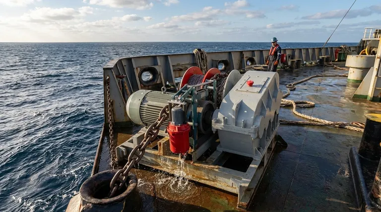 윈드라스의 목적은 무엇인가요? 무거운 닻을 안전하고 효율적으로 들어 올리기