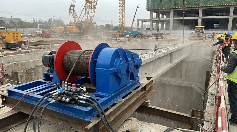 유압 윈치 시스템에서 유량 제한기의 목적은 무엇인가요? 속도 제어 및 손상 방지