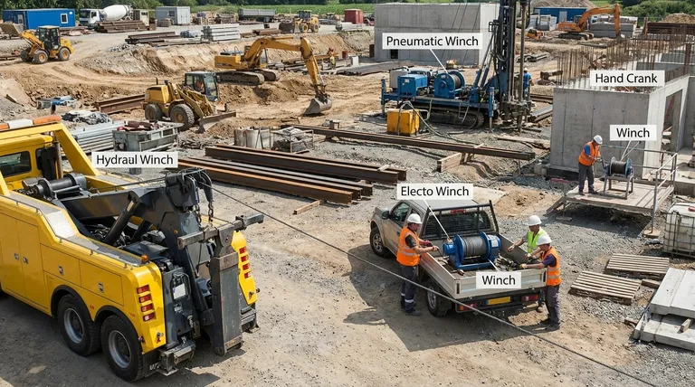 윈치의 일반적인 동력원은 무엇인가요? 프로젝트 요구 사항에 맞춰 동력을 선택하세요.