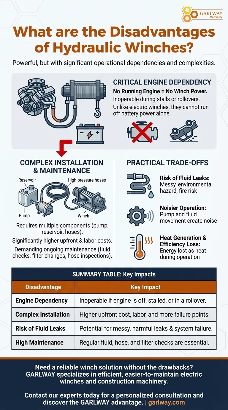 Каковы недостатки гидравлических лебедок? Основные ограничения, которые следует учитывать перед покупкой Визуальное руководство