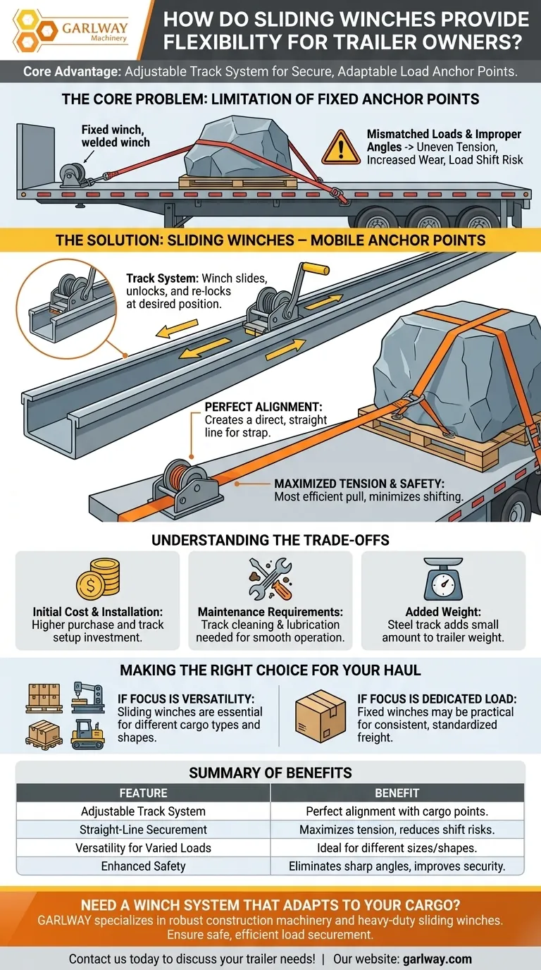 Como os guinchos deslizantes proporcionam flexibilidade aos proprietários de reboques? Prenda qualquer carga com facilidade Guia Visual