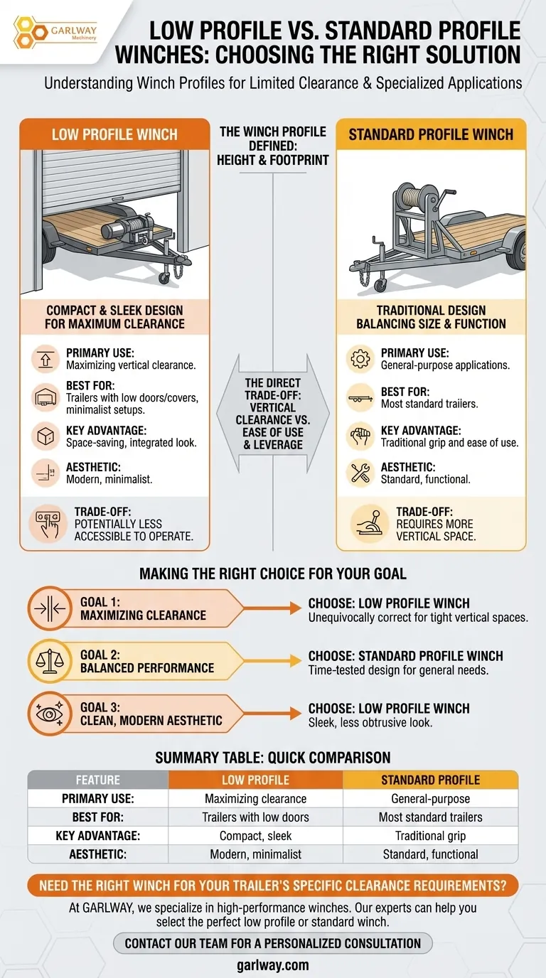 ما هو الغرض من الرافعات ذات المظهر المنخفض؟ زيادة الخلوص للمقطورات دليل مرئي