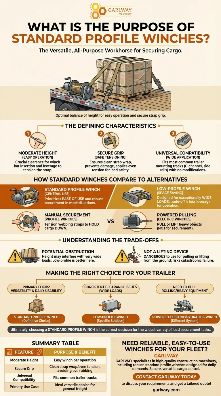표준 프로파일 윈치의 목적은 무엇인가요? 안전하고 다용도로 화물을 제어하는 ​​최적의 선택 시각적 가이드