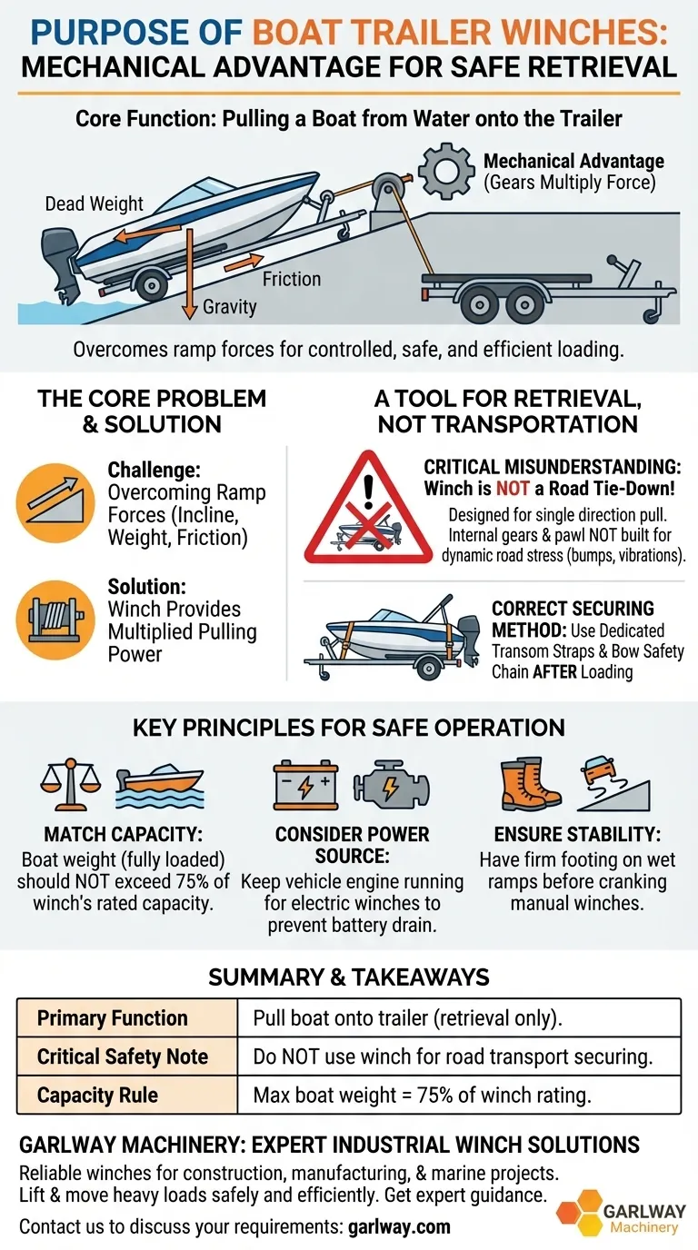 ボートトレーラーウインチの目的は何ですか？ボートを安全かつ効率的に積み込む ビジュアルガイド