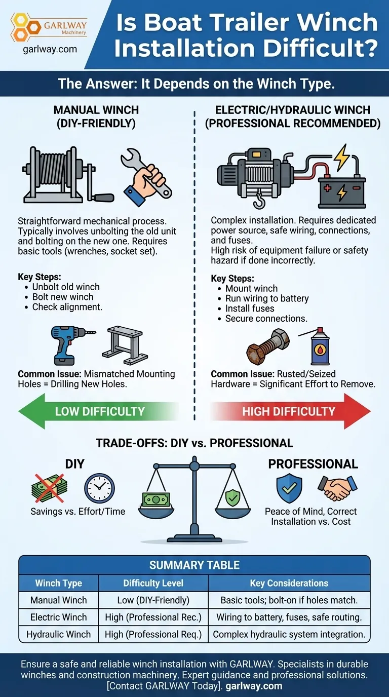 보트 트레일러 윈치 설치가 어렵나요? DIY 대 전문가 설치 가이드 시각적 가이드