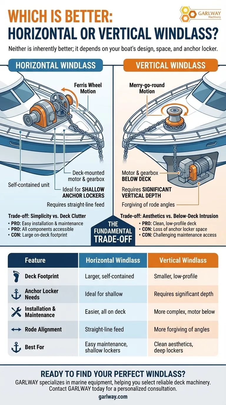 أيهما أفضل، الرافعة الأفقية أم العمودية؟ اختر نظام المرساة المناسب لقاربك دليل مرئي