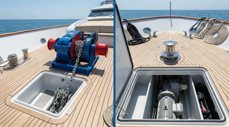 أيهما أفضل، الرافعة الأفقية أم العمودية؟ اختر نظام المرساة المناسب لقاربك