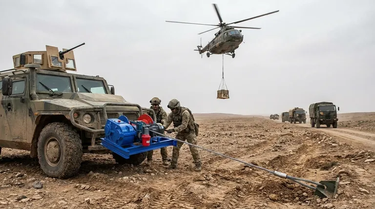 Como os guinchos são utilizados no setor de defesa? Garantindo o Sucesso da Missão com Recuperação e Logística Críticas
