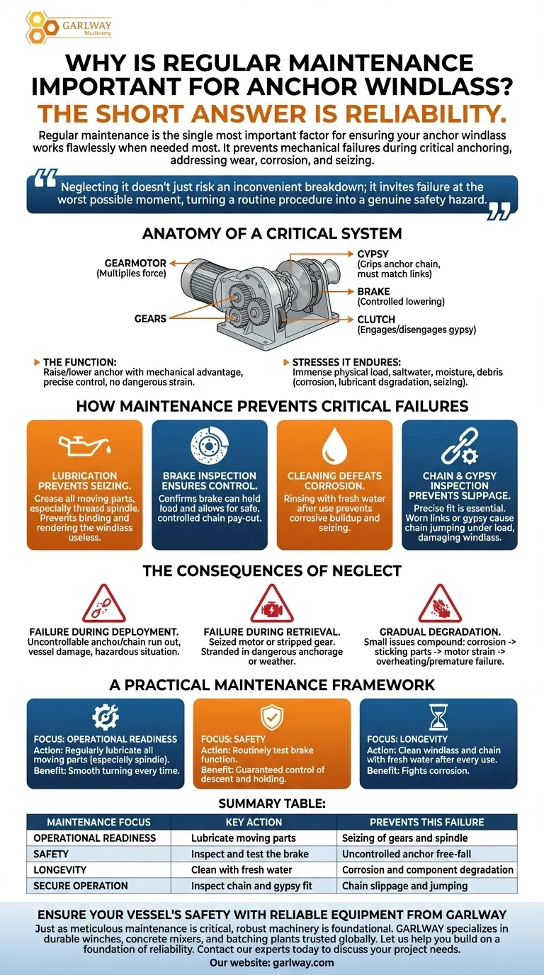 为什么锚绞车需要定期维护？确保可靠性与安全 图解指南