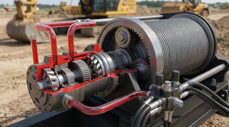 How does the hydraulic motor in a winch function? Unlock Robust, Continuous Pulling Power