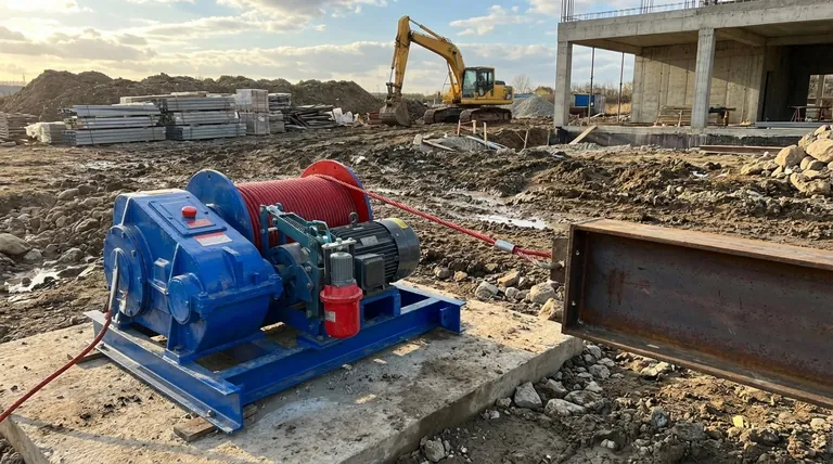 Каковы основные компоненты электрической лебедки? Раскройте силу тяги