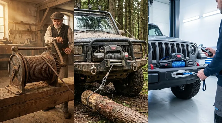 How have winches evolved over time? From Manual Cranks to High-Tech Powerhouses