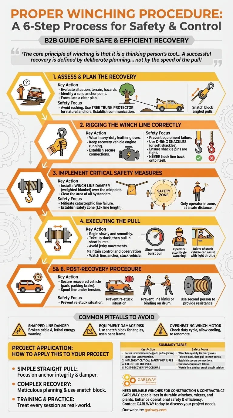 Was sind die Schritte für ein ordnungsgemäßes Windenverfahren? Ein 6-Schritte-Leitfaden für sichere und effektive Bergung Visuelle Anleitung
