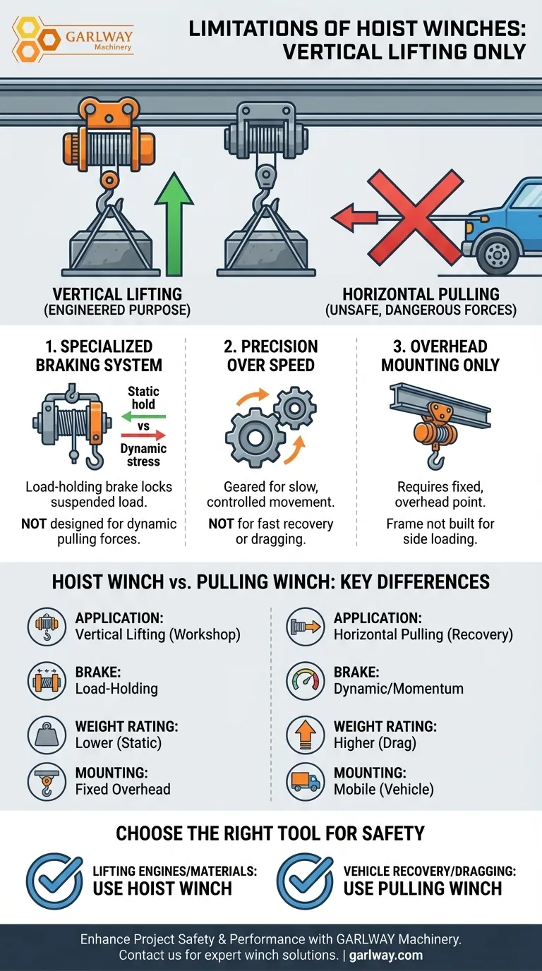 Quais são as limitações dos guinchos de elevação? Compreendendo seu Design Especializado para Levantamento Seguro Guia Visual