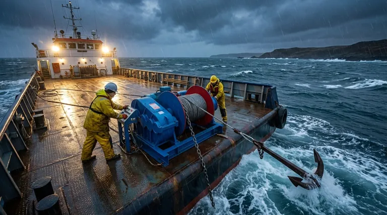긴급 상황에서 수동 앵커 윈들리스를 사용할 때 발생할 수 있는 우려는 무엇입니까? 속도가 중요할 때 느린 회수