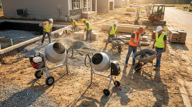 어떤 종류의 휴대용 시멘트 믹서가 있습니까? 프로젝트에 완벽한 짝을 찾으세요.