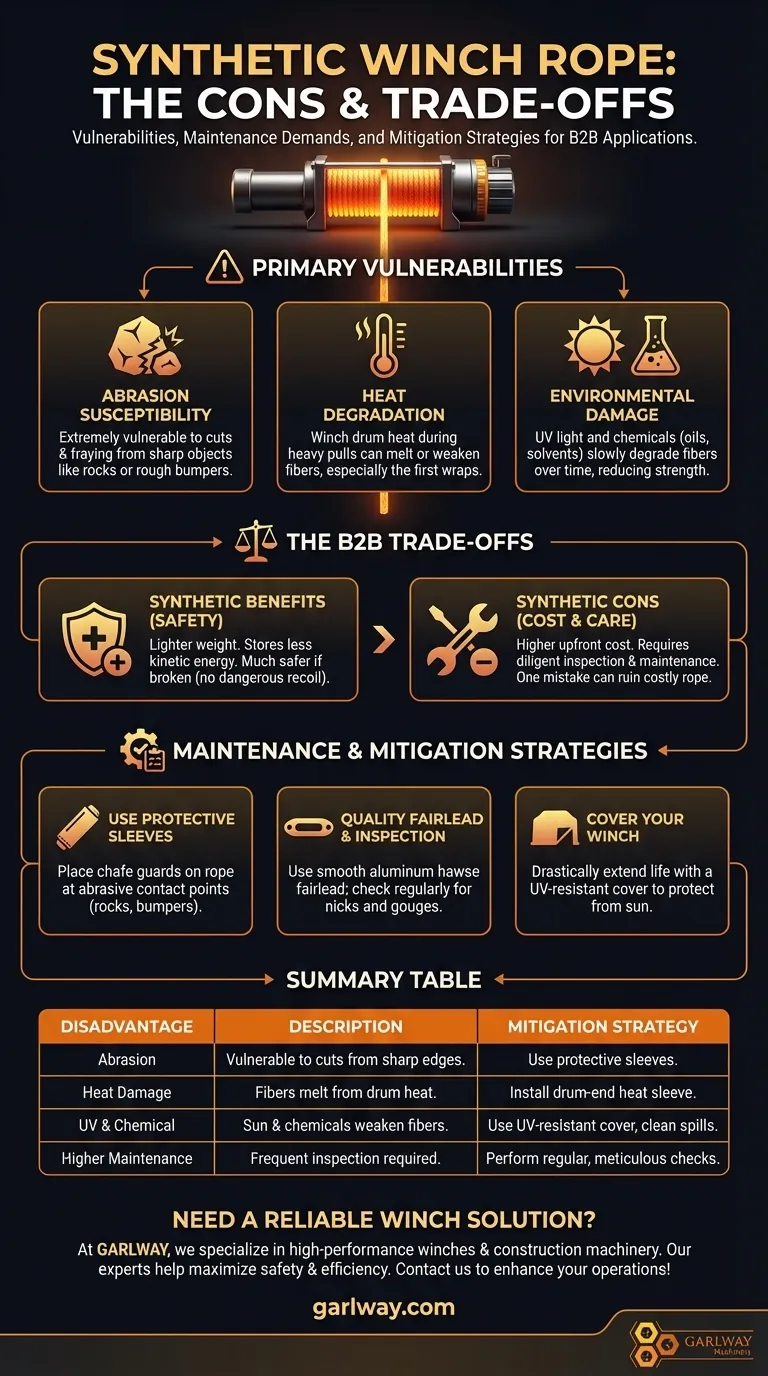 合成绞盘绳的缺点是什么？关键的脆弱点和维护技巧 图解指南
