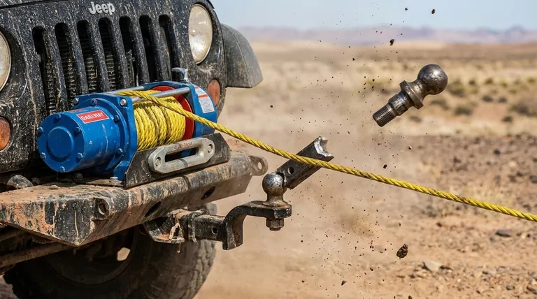 لماذا لا ينبغي أبدًا ربط حبل الرافعة أو حزام السحب بكرة سحب المقطورة؟ تجنب فشل المقذوفات القاتلة