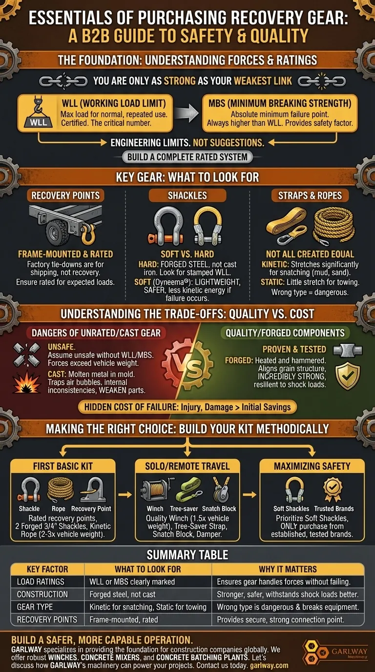 ما الذي يجب مراعاته عند شراء معدات الاسترداد؟ بناء مجموعة أدوات استرداد آمنة وموثوقة للطرق الوعرة دليل مرئي